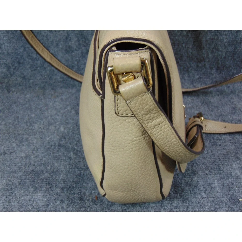 Michael Kors Bedford Crossbody Bag Tan Pebble Leather 38S7XBFM2L‎ Flaw